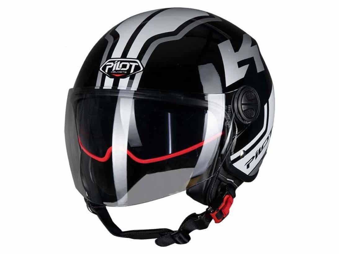 ΚΡΑΝΟΣ PILOT FAZER SV GLOSS ΜΑΥΡΟ-ΓΚΡΙ JET ΜΕ SUNVISOR ΔΩΡΕΑΝ ΜΕΤΑΦΟΡΙΚΑ