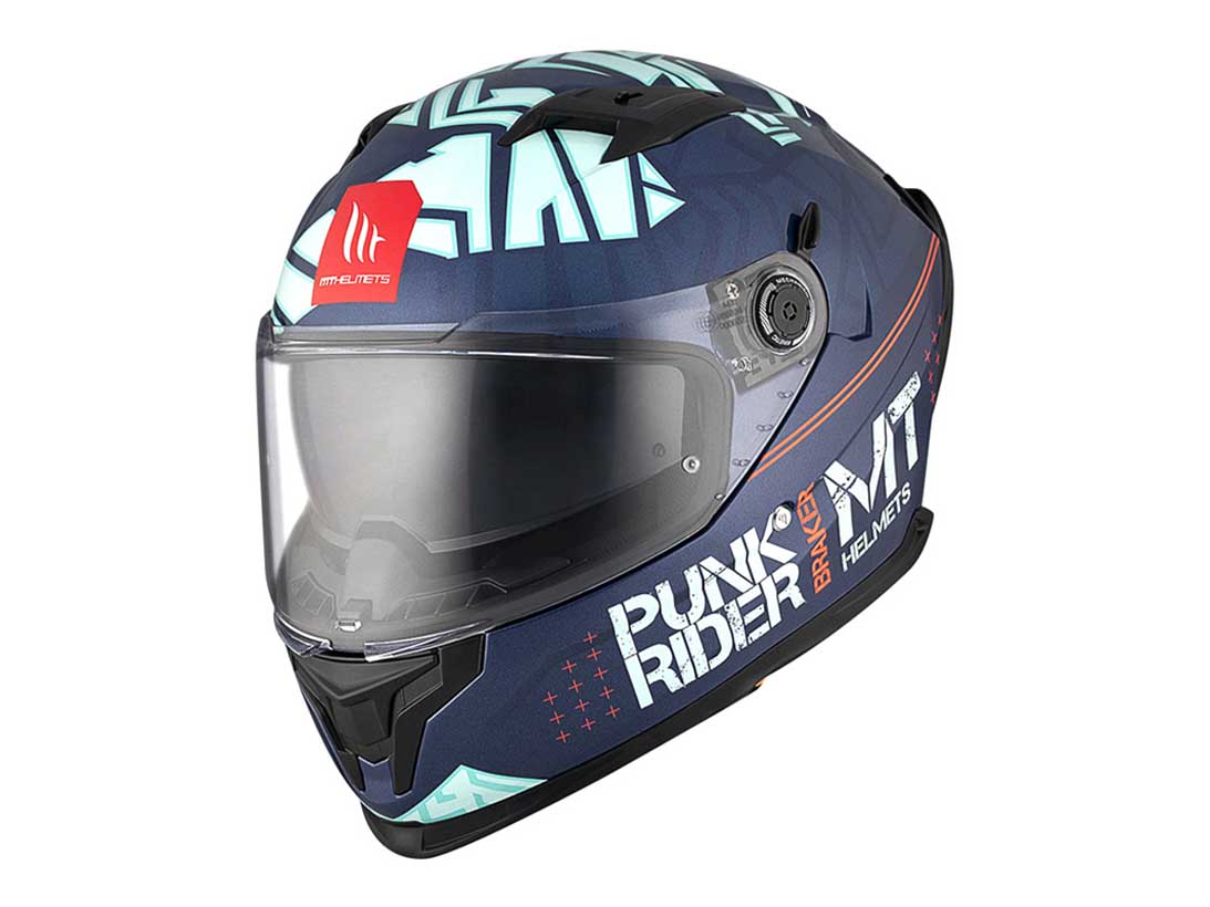 MT BRAKER SV ECE 22.06 PUNK RIDER C7 ΜΑΥΡΟ/ΜΠΛΕ ΜΑΤ