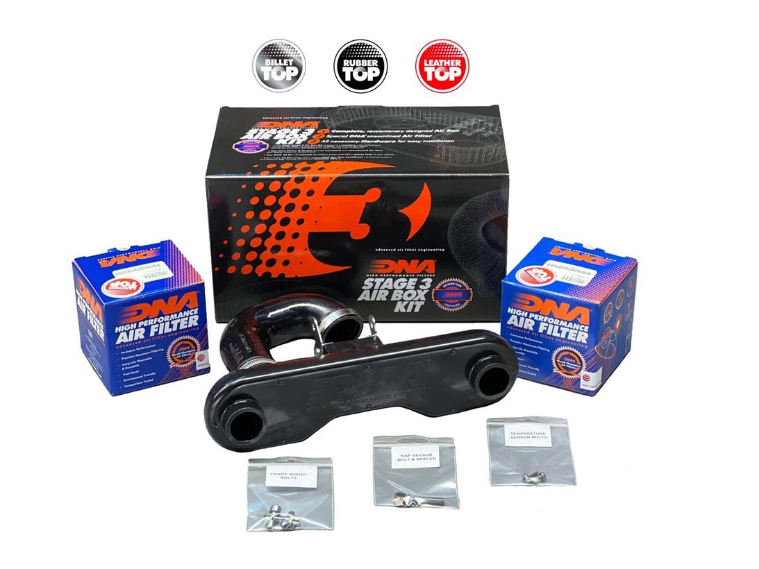 ΦΙΛΤΡΑ ΑΕΡΟΣ DNA HONDA Monkey 125 22-23 AIRBOX KIT DERLIN CNC (LEATHER TOP RED) SET HEXAGONAL - STAGE 3