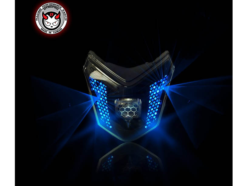 ΦΑΝΑΡΙ ΕΜΠΡΟΣ LED VENOM DYNO PRO ΑΣΠΡΟ/ΜΠΛΕ VF185