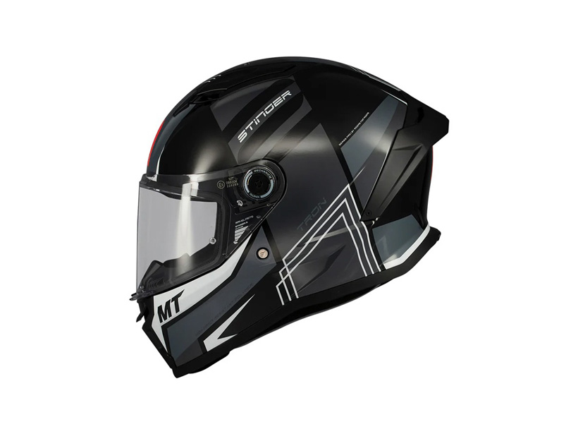ΚΡΑΝΟΣ MT STINGER 2 ECE 22.06 TRON B12 ΜΑΥΡΟ/ΓΚΡΙ GLOSS