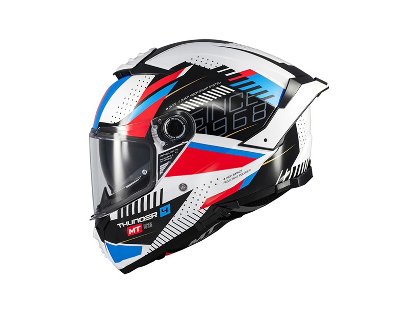 ΚΡΑΝΟΣ MT THUNDER 4 SV LUMINENCE A7 AΣΠΡΟ / ΚΟΚΚΙΝΟ / ΜΠΛΕ GLOSS